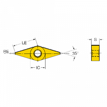VNMG 16 04 08-PF 1525